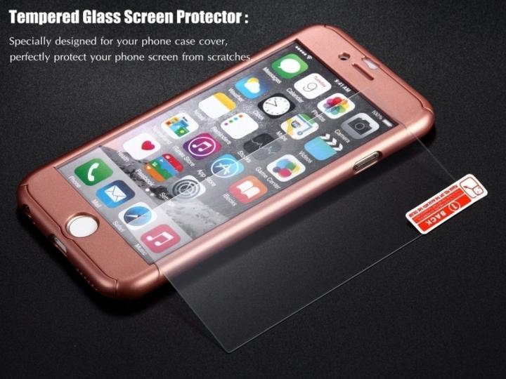 Image du produit Floveme Étui en verre blindé 360 degrés pour iPhone 8 Protection intégrale (1 pièce(s), Apple iPhone 8)