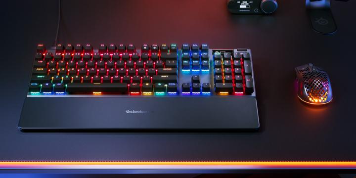 Immagine prodotto SteelSeries | Tastiera da gioco | Apex Pro Gen 3 | Cablata | Layout USA | Nero | USB-C | OmniPoint 3.0 (US, Cablato)