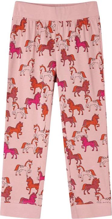 Produktbild VidaXL Kinderpyjama mit Langen Ärmeln Hellrosa 128,Material: 95 (128)