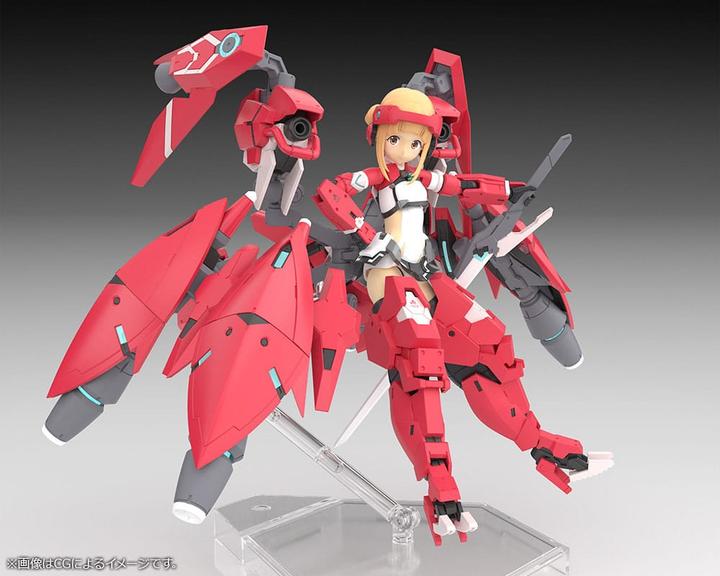 Actual product image Kotobukiya Alice Gear Aegis Expansion Megami Device Plastic Model Kit Nodoka Takahata Shimon 20 cm