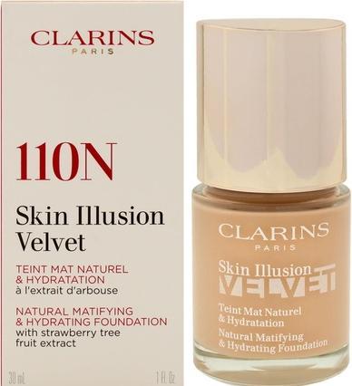 Actual product image Clarins Skin Illusion Velvet No.110N Honey (110N)