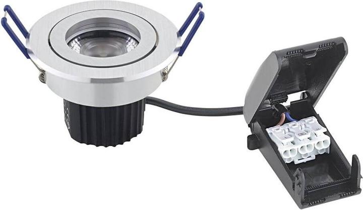 Actual product image Sigor 9W Argent downlight 550lm 2800-2000K 36° dimmable LED module brushed aluminium (550 lm)