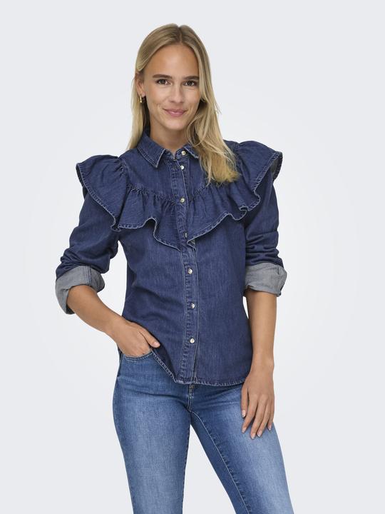 Immagine prodotto Only Camicia di jeans con volant (L)