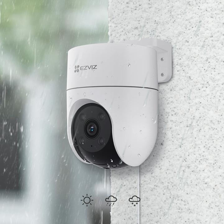 Produktbild EZVIZ Drahtlose Wi-Fi-Kamera H8C, 1080p, DOME PT, F4 mm, gesteuert, IP65 (1920 x 1080 Pixels)