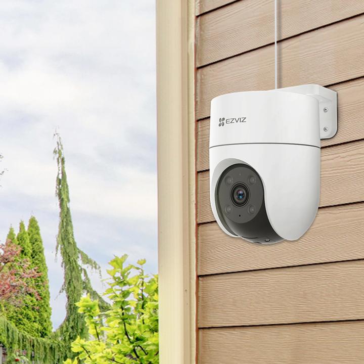 Produktbild EZVIZ Drahtlose Wi-Fi-Kamera H8C, 1080p, DOME PT, F4 mm, gesteuert, IP65 (1920 x 1080 Pixels)