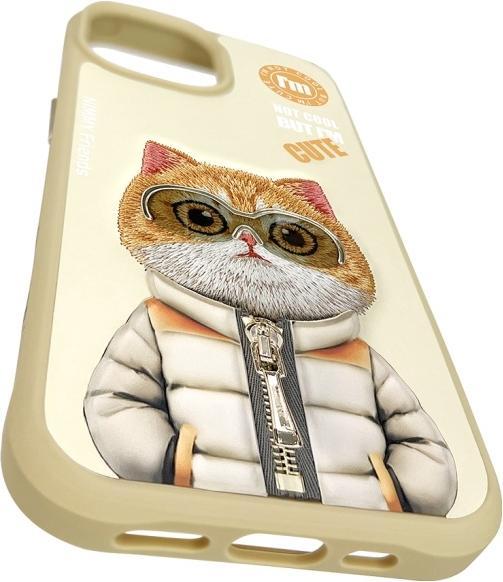 Produktbild Wirewin Nimmy case iPhone 15 6.1" khaki Cool&Cute 2.0 Cat (Apple iPhone 15)