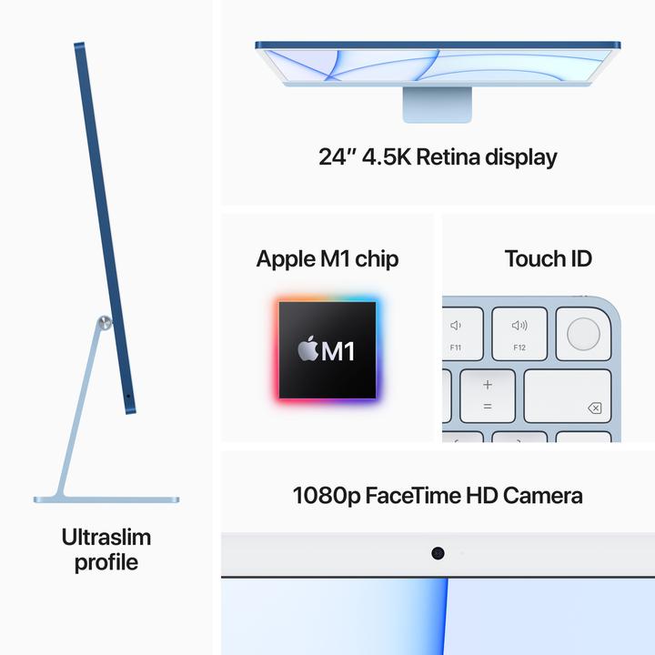 Image du produit Apple iMac – 2021 (M1, 16 Go, 2000 Go)