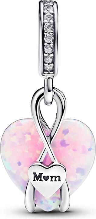 Produktbild Pandora HÃ¤nger Mama Opalisierendes Herz (Synthetischer Opal, Zirkonia, Sterlingsilber)