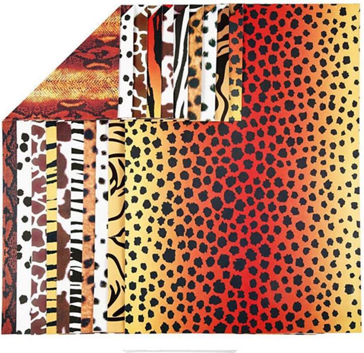 Actual product image Creativ Company craft paper Animal Print A4, 300g (300 g/m², 10 x)