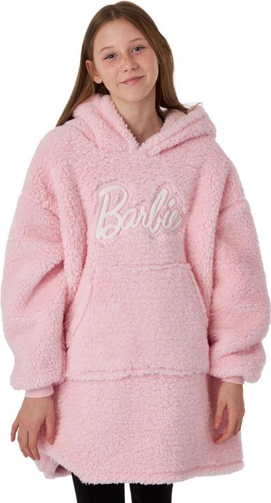 Immagine prodotto Barbie Coperta con cappuccio Sherpa per ragazze (122, 128)
