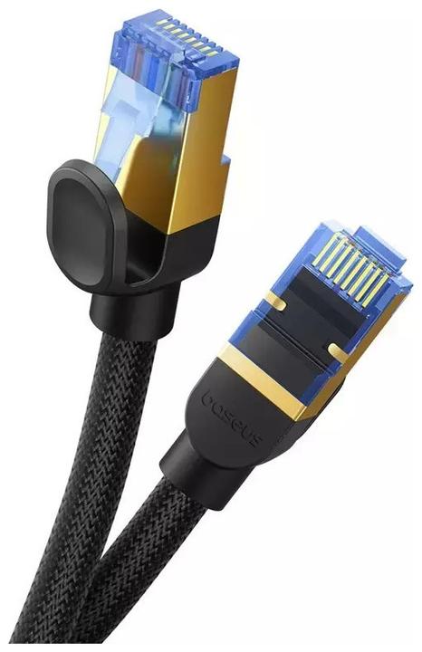 Produktbild Baseus Braided network cable cat.7 Ethernet RJ45, 10Gbps, 10m (black) (U/UTP, CAT7, 10 m)