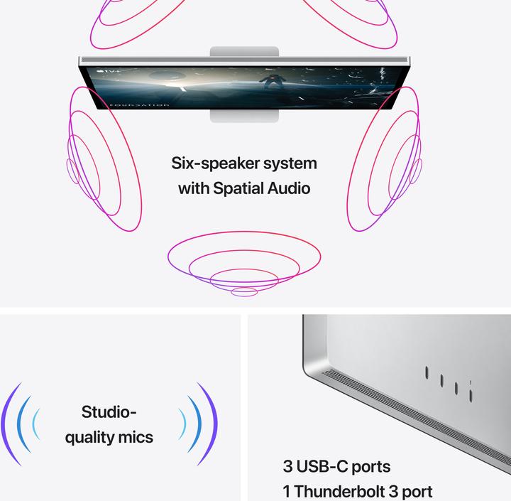 Actual product image Apple Studio Display Standard (5120 x 2880 pixels, 27")