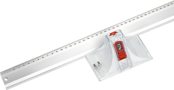 Image du produit Ecobra Kit de découpe passe-partout 2 en 1 avec rail de guidage 100 cm