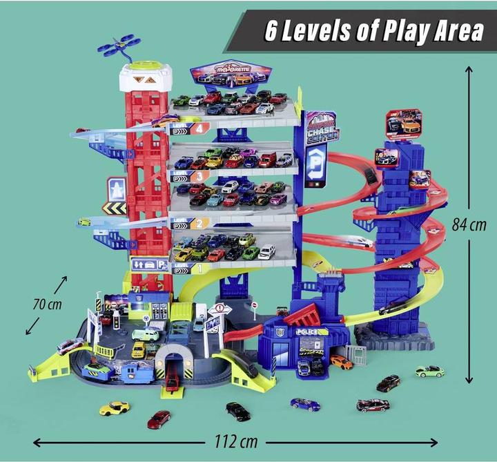 Immagine prodotto Majorette Super Chase Center+5 veicoli