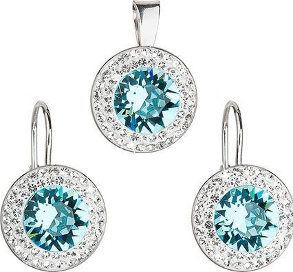 Evolution Group Set in the style of Kate Middleton 39107.3 light turquoise (earrings, pendant)