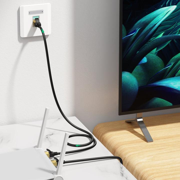 Image du produit Ugreen Câble réseau plat Ethernet RJ45 Cat.7 STP 15m (STP, CAT7, 15 m)