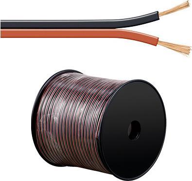 Produktbild Goobay Speaker cable, 2x1.5mm, 100m, on reel, black/red (100 m, 3 mm²)