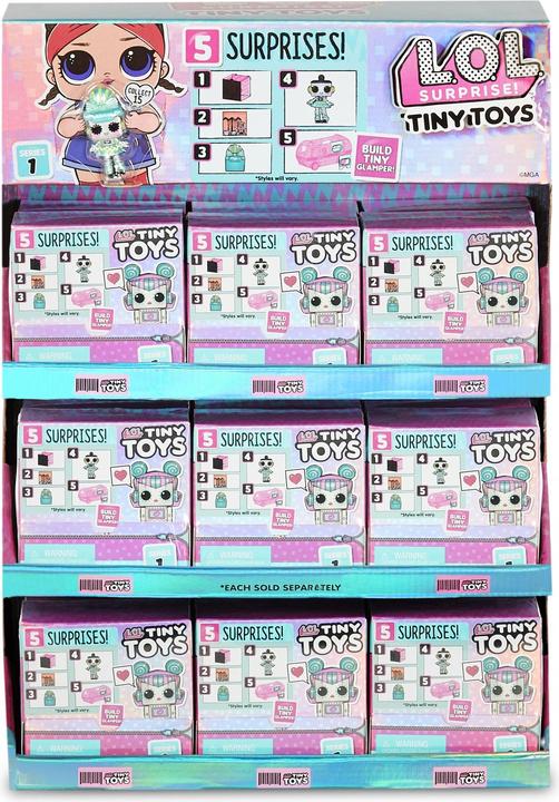 Actual product image Little Tikes L.O.L. Surprise! Tiny Toys Set of 5 Surprises including 1 Mini 1.5 cm, Accessories, Glamper Piece, S