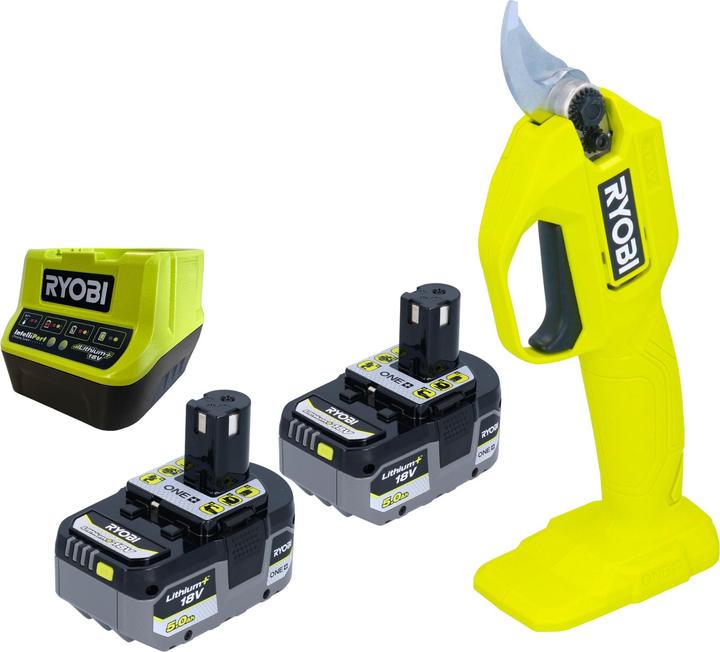 Produktbild Ryobi RY18SCA Akku Gartenschere 18 V 25 mm + 2x Akku 5,0 Ah + Ladegerät