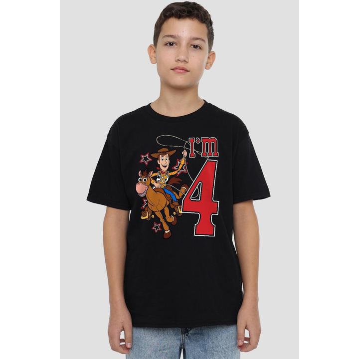 Immagine prodotto Toy Story I'm 4 Maglietta Compleanno Legno Bambini (128)