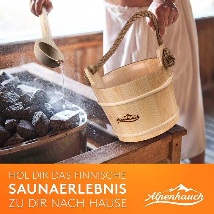 Immagine prodotto Alpenhauch Secchio per sauna con cazzuola