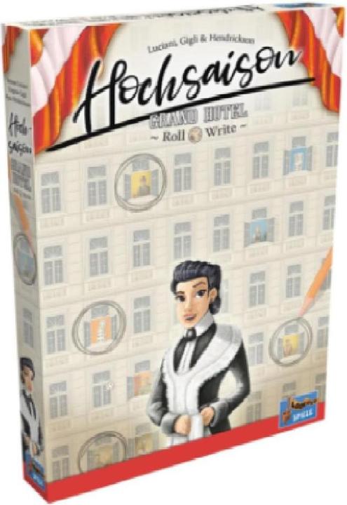 Actual product image Lookout LOOD0061 - High Season: Grand Hotel Roll & Write, board game for 2-4 players, from 12 years (EN) (German)