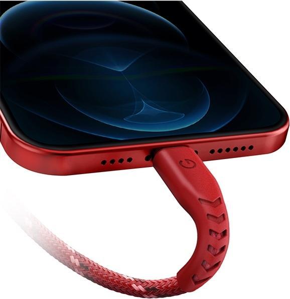 Produktbild Energea kabel Nyloflex USB - Lightning Charge and Sync C89 MFI 1.5m czerwony/red (1.50 m, USB 3.2 Gen 1)