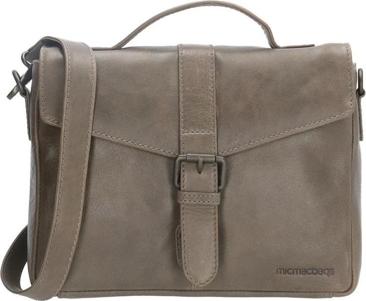 Hide & Stitches Micmacbags Porto -Umhängetasche - Grau - 100% Leder
