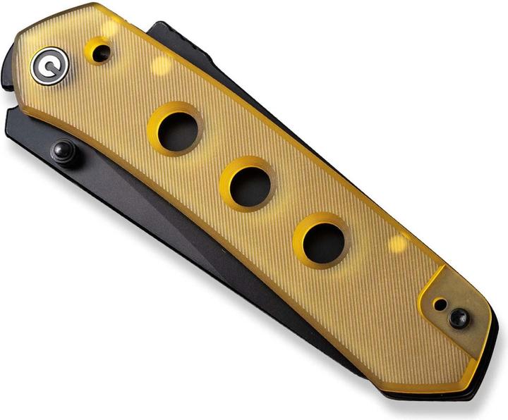 Actual product image Civivi Vision FG Ultem Amber & Black (9 cm)