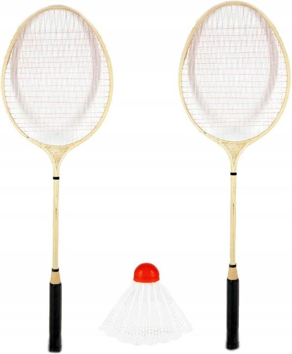 ICOM Badminton en bois 65,5 cm dans le filet