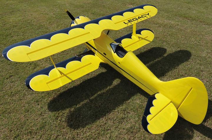 Image du produit Extremeflight-RC muscle bipe 85" jaune/noir arf version 2 cylindres