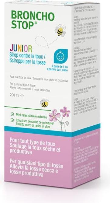 Immagine prodotto Hänseler BRONCHOSTOP Junior sciroppo per la tosse 200ml (1 Pezzo/i)