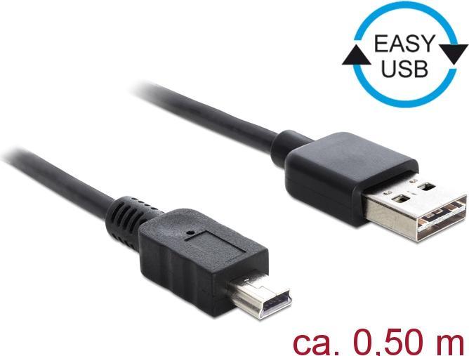 Produktbild Delock Easy-USB Mini-B (0.50 m, USB 2.0)