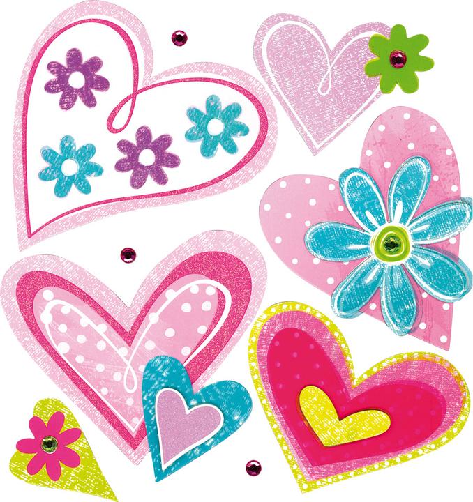 Actual product image Legler OHG Decoration sticker "Hearts
