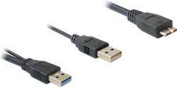 Immagine prodotto Delock Cavo USB 3.0 Y 1x USB 3.0 micro-B St+ USB 2.0-A St 20cm (0.60 m, USB 3.0, 4.50 W)