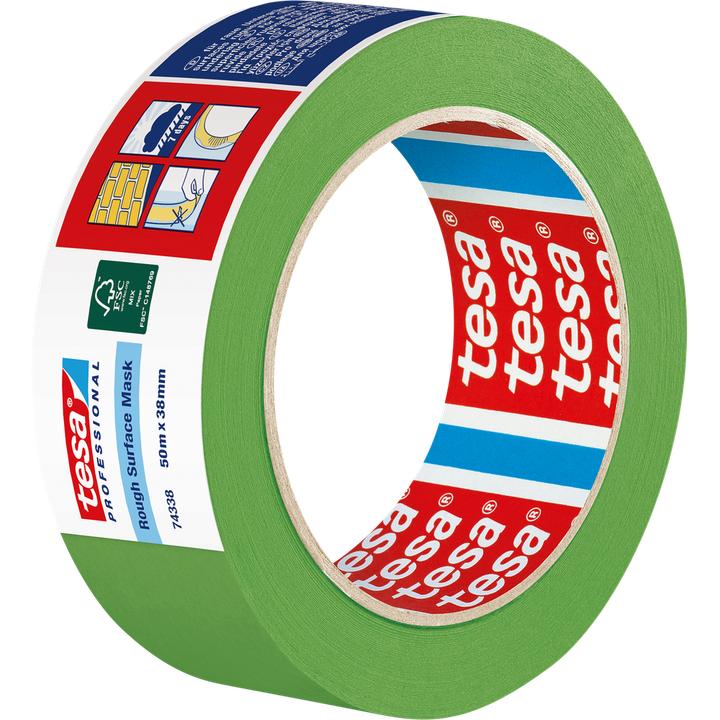 Produktbild tesa Malertape 74338 t/ru flader 50mx38mm grøn (38 mm)