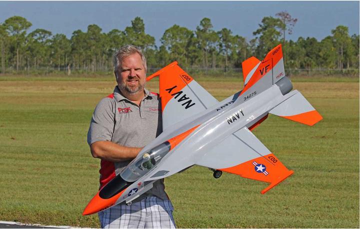 Produktbild Flex Innovations flexjet pro 90mm edf e-impeller jet arf+ mit gfk rumpf und holzflächen