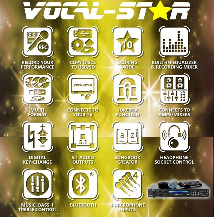 Image du produit Vocal-Star Machine à karaoké