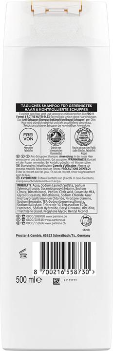 Actual product image Pantene Pro-V Anti-Dandruff (500 ml, Liquid shampoo)