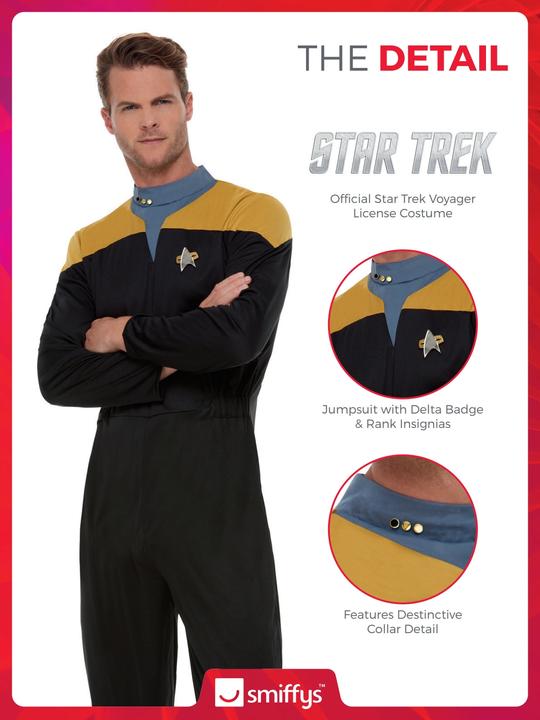 Produktbild Smiffys Star Trek: Raumschiff Voyager Technik Uniform (S)