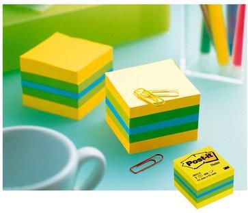 Productafbeelding Post-it Notities Kubus Mini Citroen (51 x 51 mm)