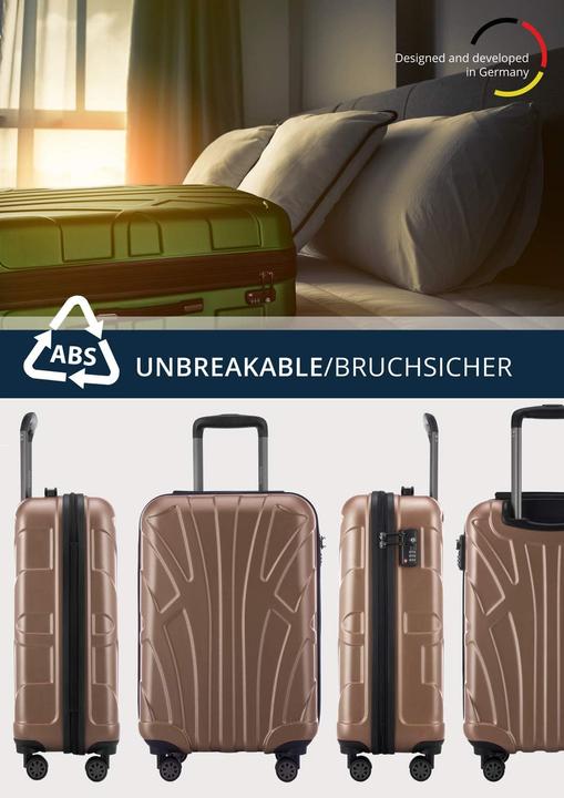 Actual product image Suitline Handgepäck Hartschalen-Koffer (34 l, Hand luggage (up to 50 litres))