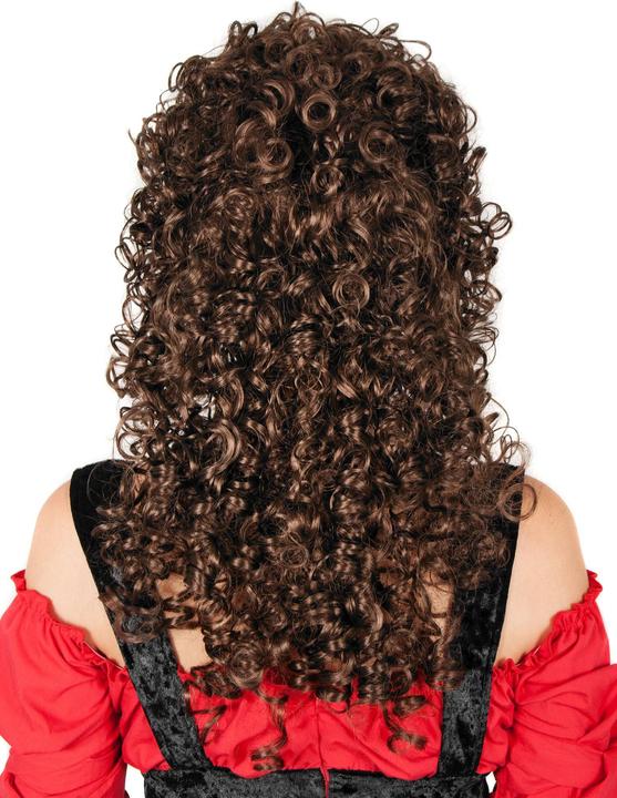 Produktbild Maskworld Gelockte Langhaarperücke braun - Faschingsperücke