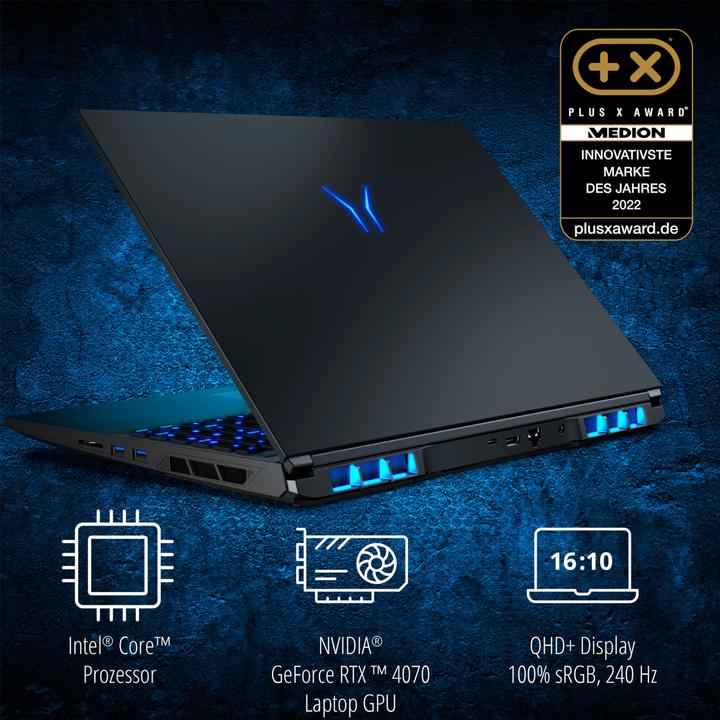 Immagine prodotto Erazer Maggiore X20 RTX 4070 (16", Intel Core i7-14700HX, 16 GB, 1000 GB, DE)