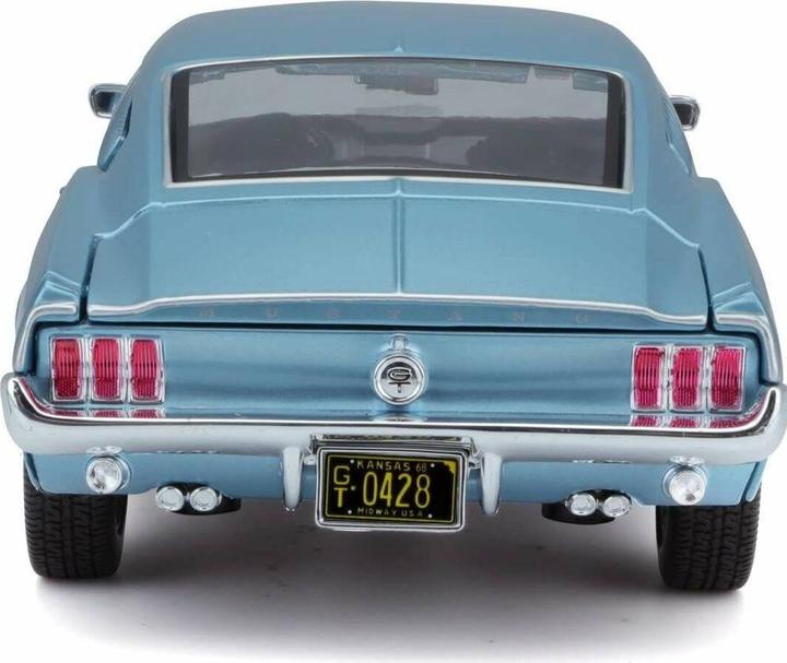 Actual product image Maisto Ford Mustang GT Cobra 1968 blue 1/18