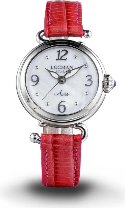 Locman Damenuhr "Amo rot Ref. 0701A" (Analoguhr, 32 mm)