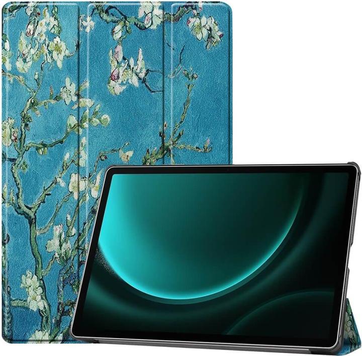 Actual product image Cover-Discount Galaxy Tab S9 FE+ - Tri-fold Smart Case Blossoms (Galaxy Tab S9 FE+)