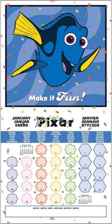 Actual product image Disney Pixar 2025 30X30 Brochure Calendar (30 x 30 cm, German)