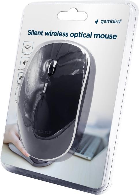 Immagine prodotto Gembird Mouse ergonomico a 6 pulsanti nero (Senza fili)