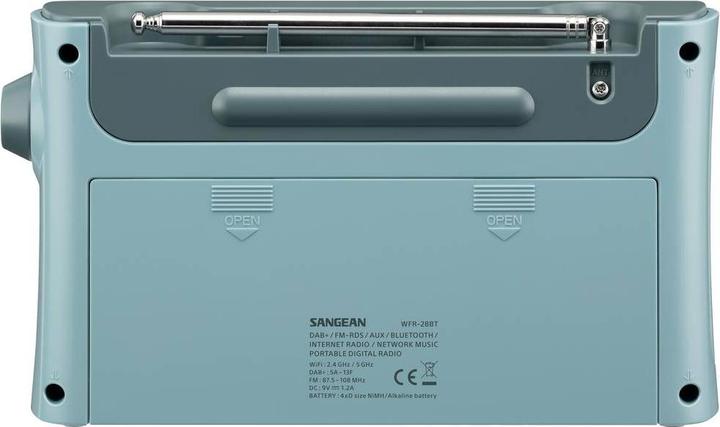 Image du produit Sangean WFR-28BT Radio Internet de bureau DAB+, FM DAB+, WLAN, Bluetooth®, AUX, Radio Internet Chargeur de (DAB+ DAB, FM, Bluetooth, WiFi)